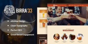 Birra33 - Brewery Brewpub and Craft Beer Shop WordPress Theme