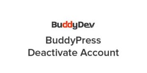 BuddyPress Deactivate Account