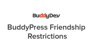 BuddyPress Friendship Restrictions