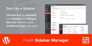 Custom Sidebar Manager