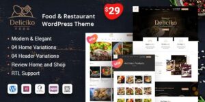 Deliciko - Restaurant WordPress Theme