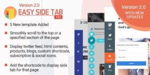 Easy Side Tab Pro - Responsive Floating Tab Plugin For WordPress