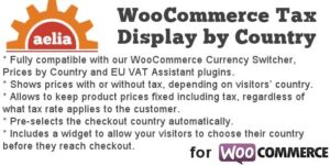 Tax Display by Country for WooCommerce