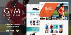 GYM - Sports Clothing & Equipment Store WordPress Theme