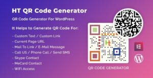 HT QR Code Generator - for WordPress