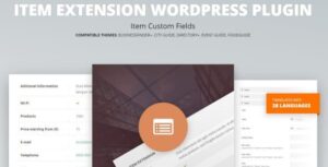 Item Extension - WordPress Plugin