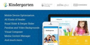 Kindergarten - Day Care & Children School Education WordPress Theme