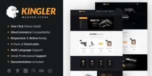 Kingler - Weapon Store & Gun Training WordPress Theme