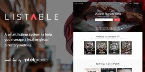 LISTABLE - A Friendly Directory WordPress Theme