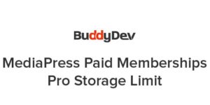 MediaPress Paid Memberships Pro Storage Limit