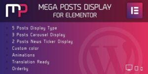 Mega Posts Display for Elementor - Premium WordPress Plugin