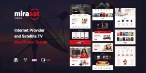 Mirasat - Internet Provider and Satellite TV WordPress Theme