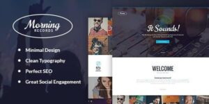 Morning Records - A Stylish Sound Electronic Studio WordPress Theme