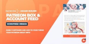 Patreon Box and About Feed - Wordpress Plugin