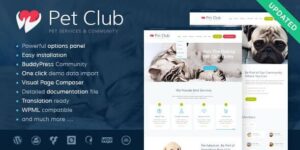 Pets Club - Pet Shop & Breeding Veterinary WordPress Theme