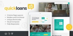 QuickLoans - Loan Company & Banking Business WordPress Theme