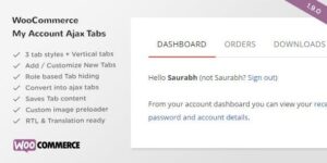 SS WooCommerce Myaccount Ajax Tabs