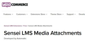 WooCommerce Sensei Media Attachments