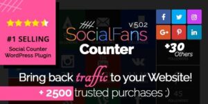 SocialFans - WP Responsive Social Counter Plugin