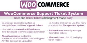 WooCommerce Support Ticket System