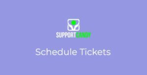 SupportCandy - Schedule Tickets