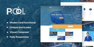 Swimming Pool - Maintenance & Cleaning Services WordPress Theme