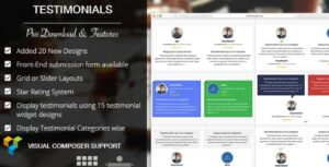 WP Testimonials with Rotator Widget Pro v1.4.1 - WP OnlineSupport