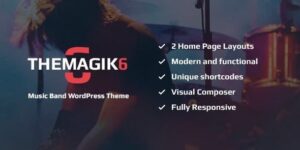 The Magic 6 - Music Band & Musician Artist WordPress Theme