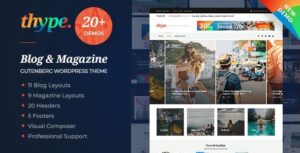 Thype - Personal Blog & Travel WordPress Theme