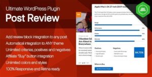 Ultimate Post Review - WordPress Rating/Reviews