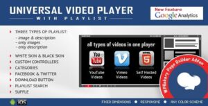 Universal Video Player for WPBakery Page Builder