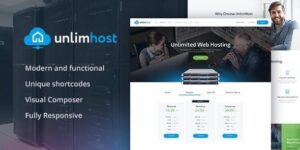 UnlimHost - Web Hosting & Internet Technology WordPress Theme