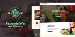 Vincentes - Organic Food Restaurant & Eco Cafe WordPress Theme