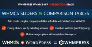 WHMCS Pricing Sliders and Comparison Tables - WHMpress Addon