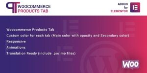 WooCommerce Products Tab for Elementor - Wordpress Plugin