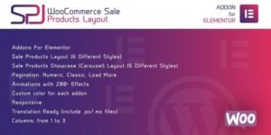 WooCommerce Sale Products Layout for Elementor - Wordpress Plugin