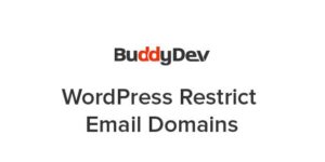 WordPress Restrict Email Domains