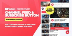 Youtube Channel Feeds and Subscribe Box