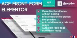 ACF Front Form for Elementor Page Builder