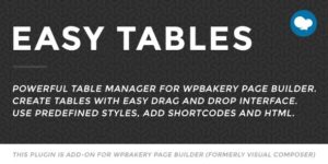 Easy Tables for WPBakery Page Builder