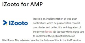 AMP iZooto