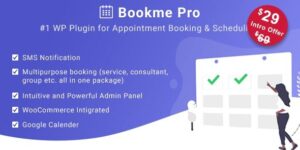 Bookme Pro - WordPress Appointment Booking and Scheduling Software