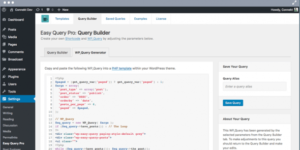 Easy Query Pro - A visual query builder plugin for WordPress