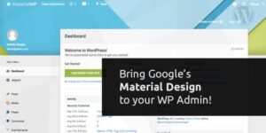 Material WP - Material Design Dashboard Theme