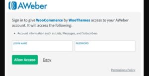 Woocommerce AWeber Newsletter Subscription