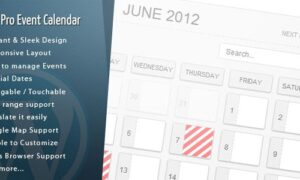 WordPress Pro Event Calendar