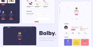 Bolby  Portfolio/CV/Resume WordPress Theme - Portfolio CV Resume WordPress Theme