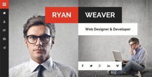 Divergent - Personal Vcard Resume Theme