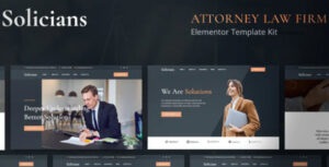 Solicians - Attorney Law Firm Elementor Template Kit