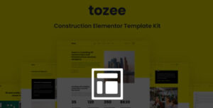 Tozee - Construction Elementor Template Kit